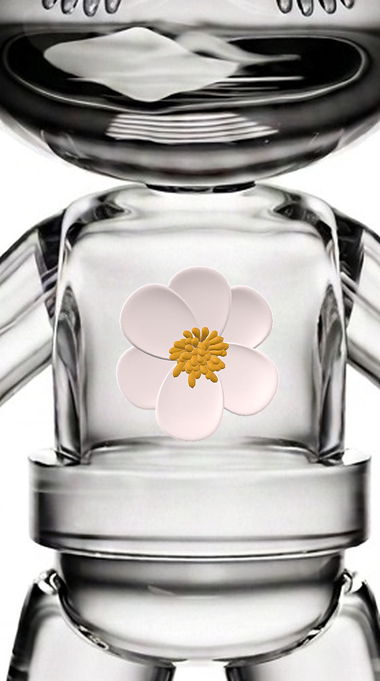 鉄腕アトム × KAITO 1/1アートフィギュア Lotone 010 Flower · White(花・白) 胸部アップ